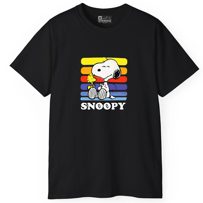 تی‌شرت آستین کوتاه مردانه پاد آفرین مدل PT501 رنگ مشکی