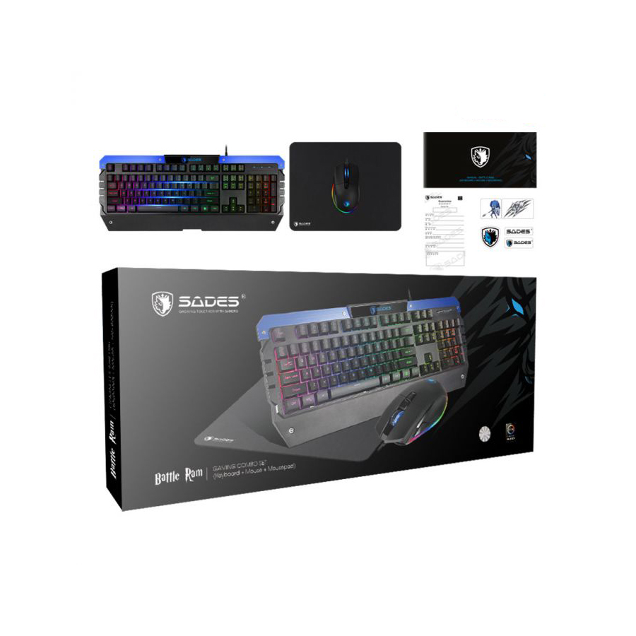 sades battle ram gaming combo set