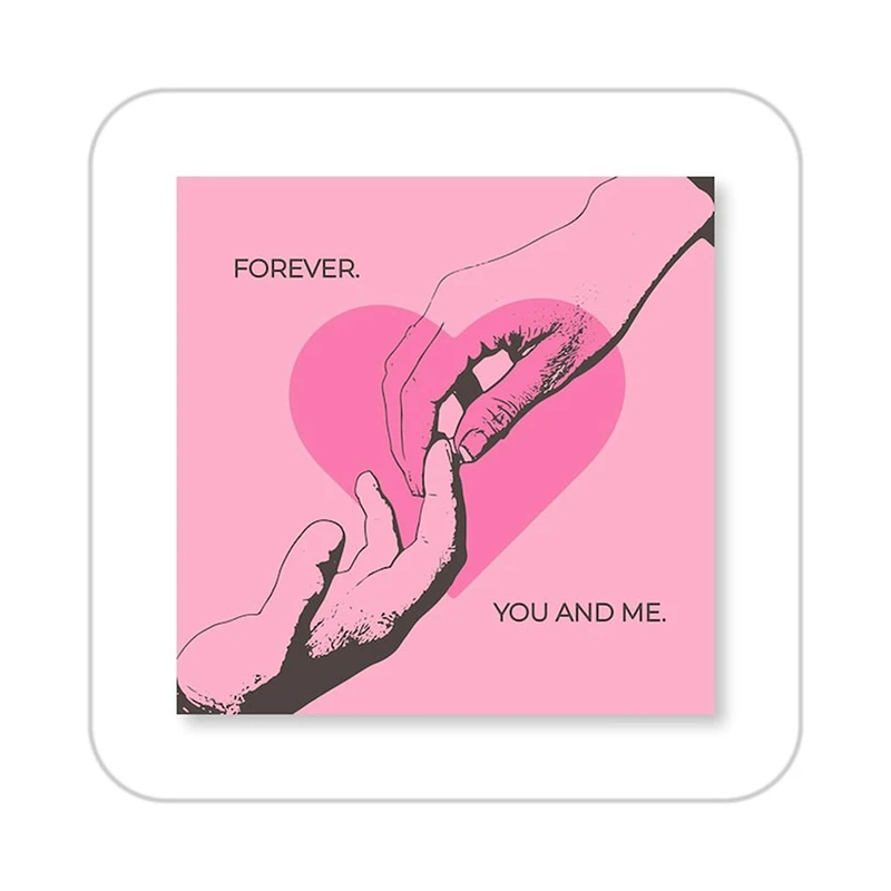 زیر لیوانی کاکتی طرح عاشقانه مدل mp40984