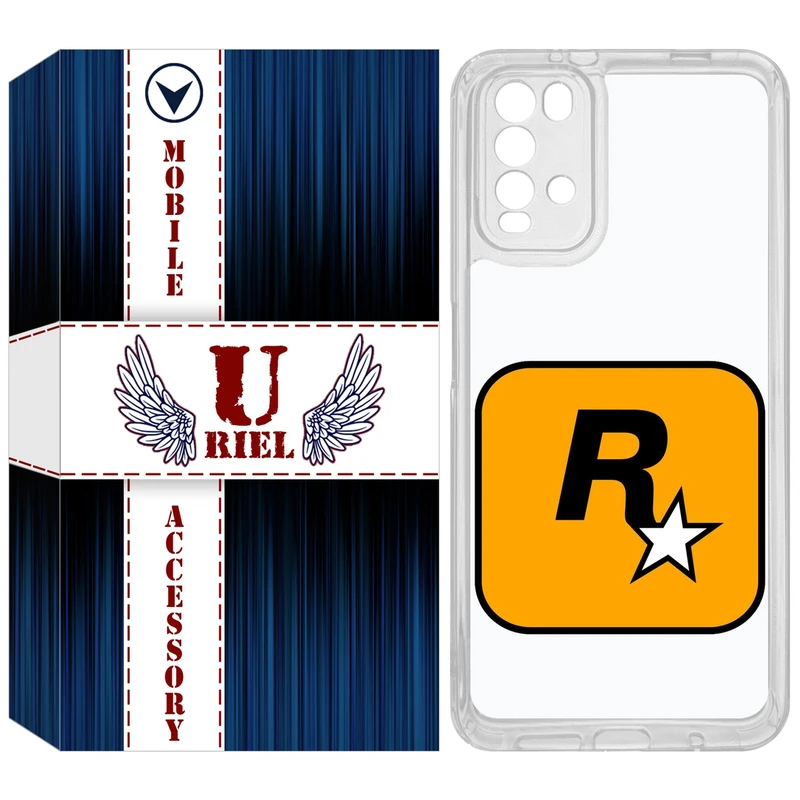 کاور یوریل مدل Clear کد 54 طرح راک استار مناسب برای گوشی موبایل شیائومی Redmi 9T / Poco M3
