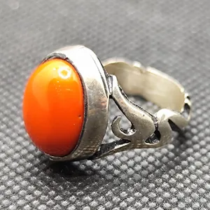 انگشتر نقره مردانه مدل مرجان کد Margan812