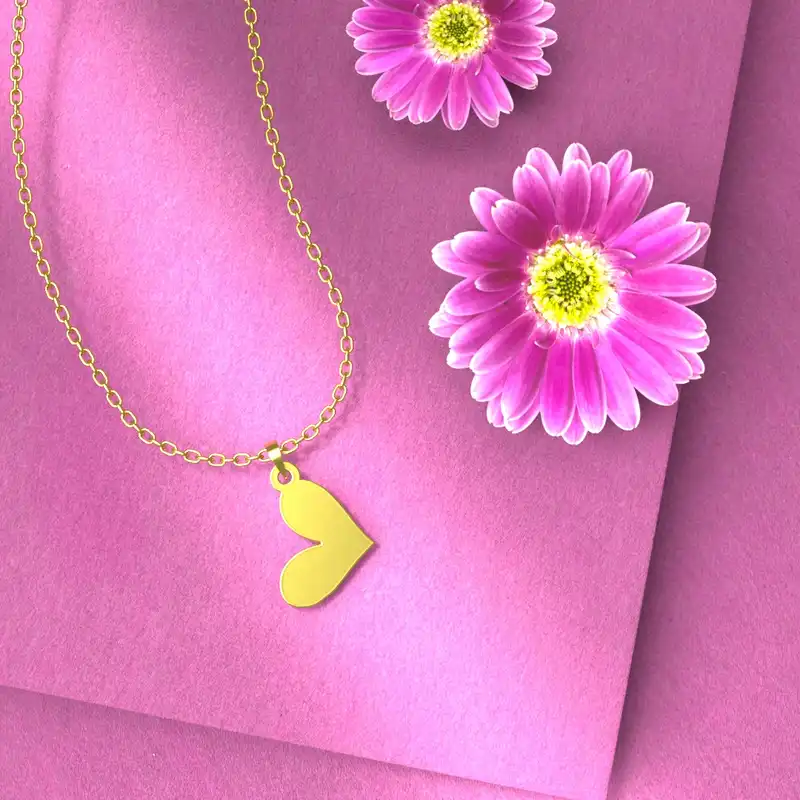 گردنبند طلا 18 عیار زنانه مدوپد مدل هندسی کد CA10793