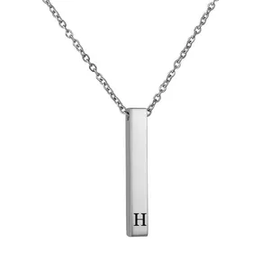 گردنبند مدل مکعب عشق طرح H
