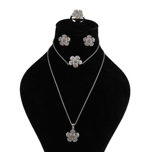 سرویس نقره زنانه بازرگانی میلادی مدل فلوور کد NTR_344