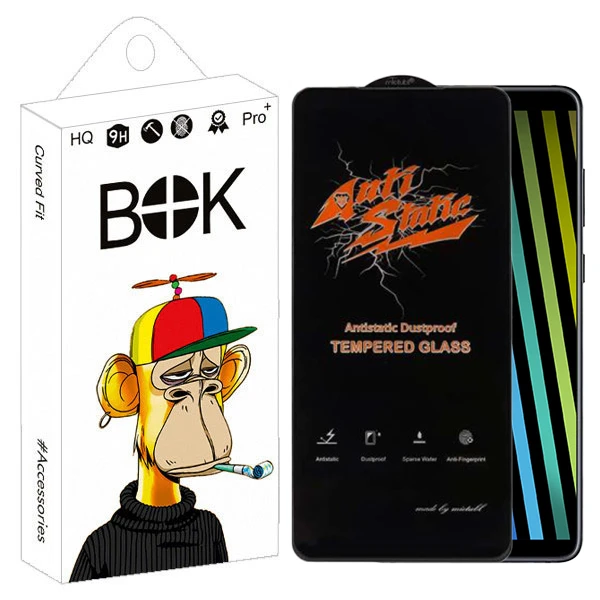 محافظ صفحه نمایش بوک مدل Antistatic Pro مناسب برای گوشی موبایل سامسونگ galaxy a750 / a7 2018