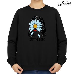 سویشرت زنانه مدل دخترک و گل کد v1 