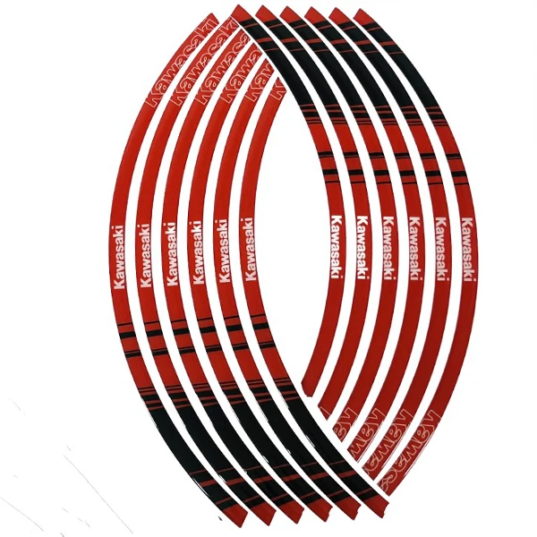   پد برچسب دور رینگ موتور سیکلت وارون مدل W-52-RD مناسب برای کاوازاکی بسته 12 عددی