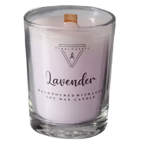 شمع دست ساز تیهار کندل مدل S.S.LAVENDER.02