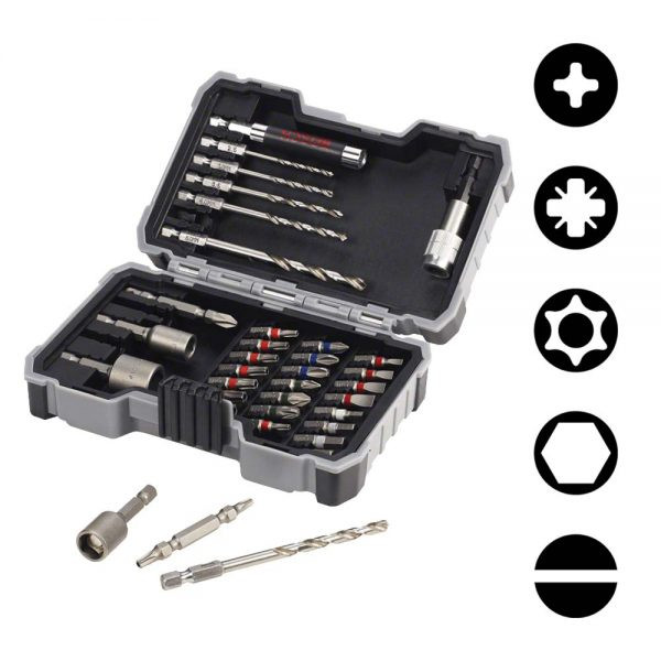 مجموعه 35 عددی مته و سری پیچ گوشتی  بوش مدل 2607017328