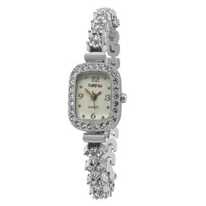 ساعت مچی عقربه ای زنانه کوارتز مدل فول نگین کلاسیک کد 25