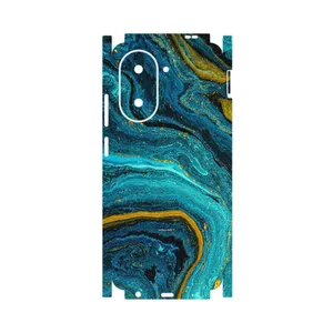 MAHOOT Turquoise marblewith golden streaks-FullSkin Cover Sticker for Xiaomi Poco C71