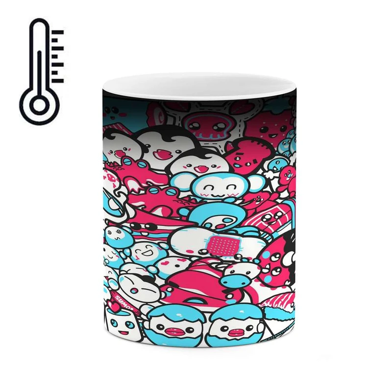 ماگ حرارتی کاکتی مدل نقاشی کد mgh13995