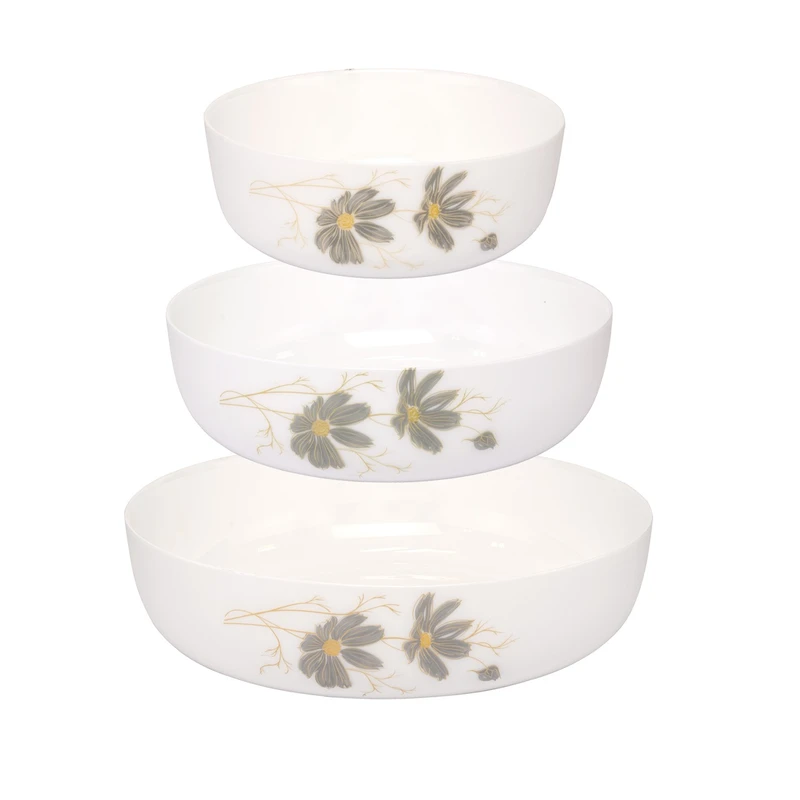 ظرف پخت مدل شقایق کد 4074 مجموعه 3 عددی