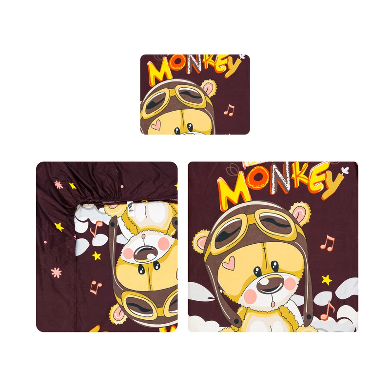 سرویس روتختی 1 نفر 3 تکه آدنو مدل Little bear کد MC12