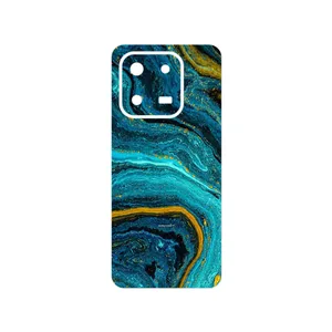 MAHOOT Turquoise marblewith golden streaks Cover Sticker for Honor X7d 4G