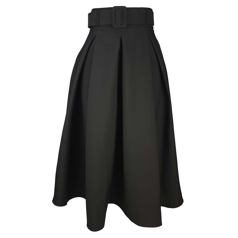 دامن زنانه مدل نیم کلوش کد PileBlaAd