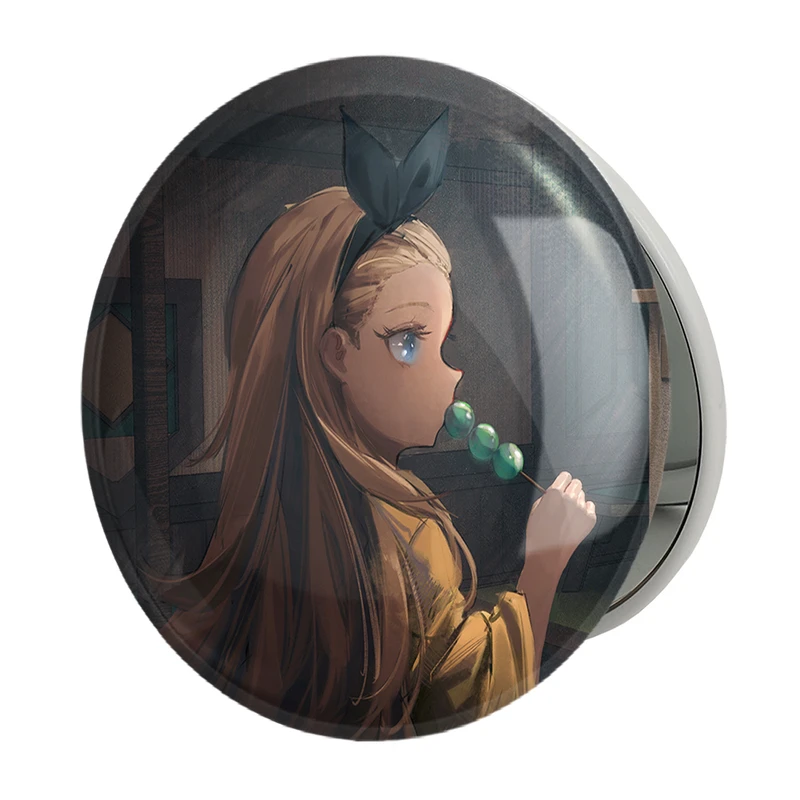 آینه جیبی خندالو طرح کورومی انیمه لیکوریس ریکویل Lycoris Recoil مدل تاشو کد 22997 