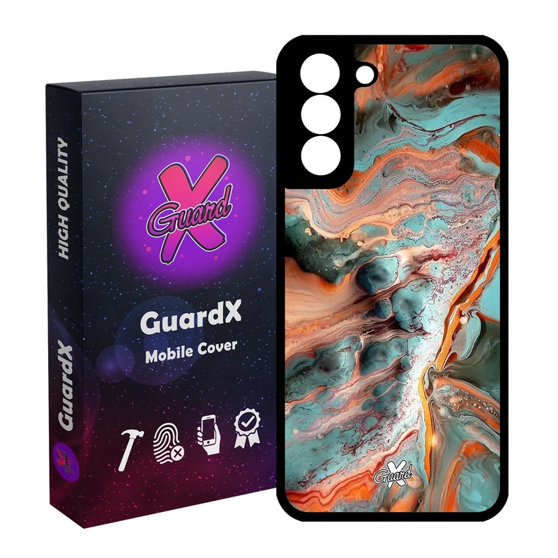کاور گارد ایکس طرح ماربل مدل Glass10281 مناسب برای گوشی موبایل سامسونگ Galaxy S21 FE
