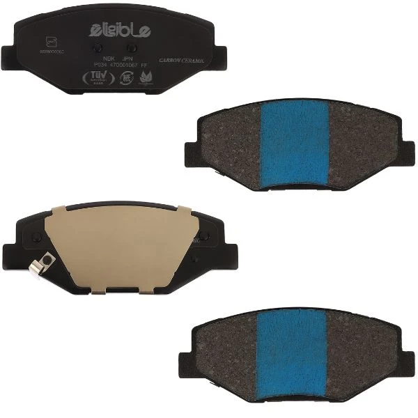 لنت ترمز جلو خودرو الیجیبل مدل ZB30C دو جفت مناسب برای دنا، دنا پلاس