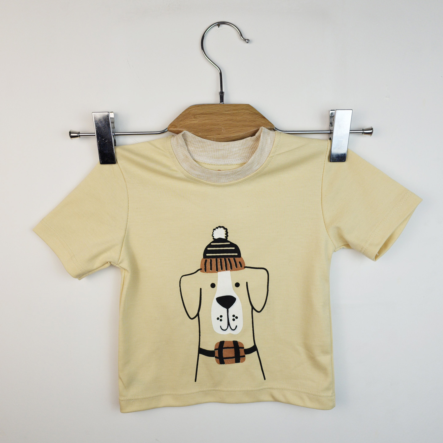 ست تی شرت آستین کوتاه و شلوارک بچگانه سپیدپوش مدل سگ کد 140240 -  - 6
