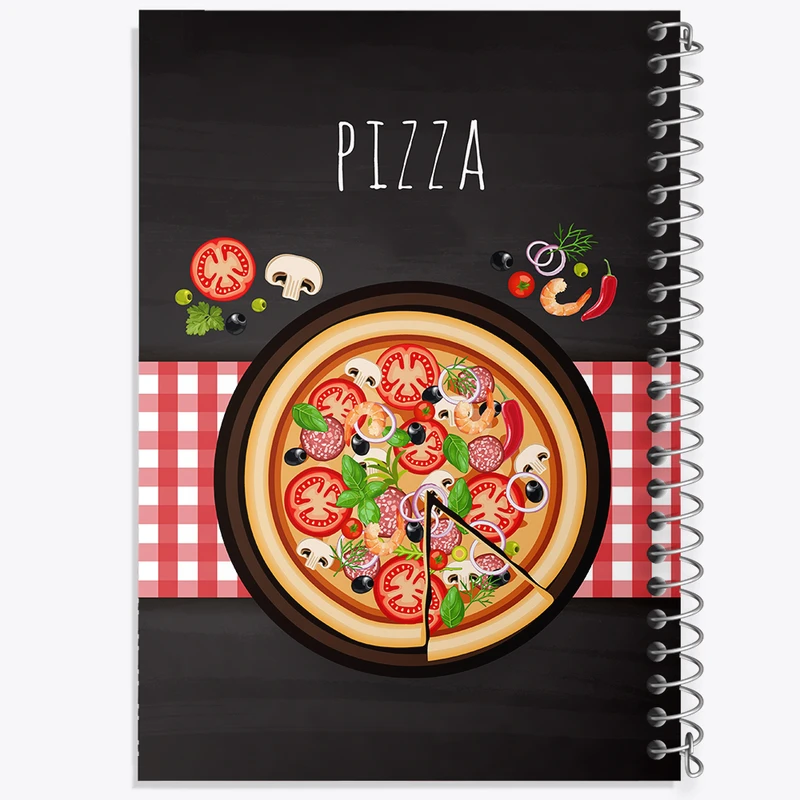 دفتر لیست خرید 50 برگ خندالو طرح پیتزا  Pizza کد 31087