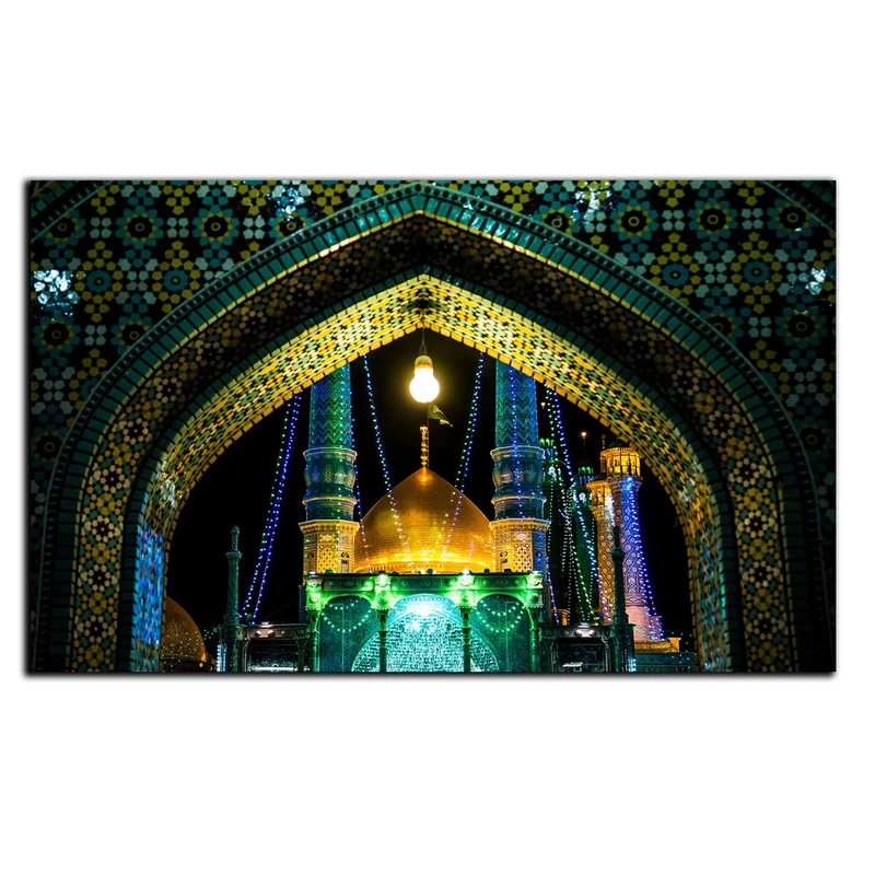 تابلو شاسی بکلیت طرح مذهبی حرم مطهر حضرت معصومه مدل SH-8586