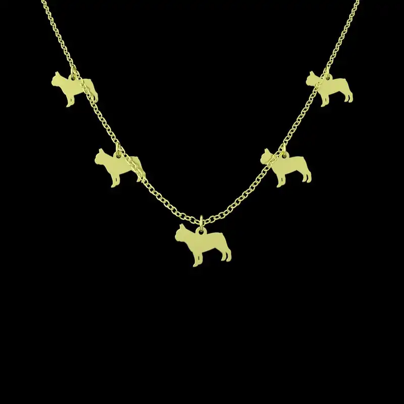گردنبند طلا 18 عیار زنانه مدوپد مدل سگ کد RNA16316