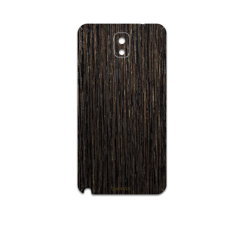 برچسب پوششی ماهوت مدل Dark-Gold-Stripes-Wood مناسب برای گوشی موبایل سامسونگ Galaxy Note 3