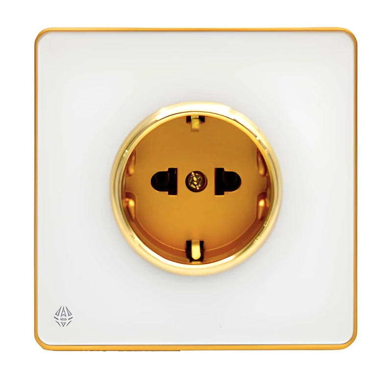 پریز برق ارت دار صنایع آسیا الکتریک مدل YWG