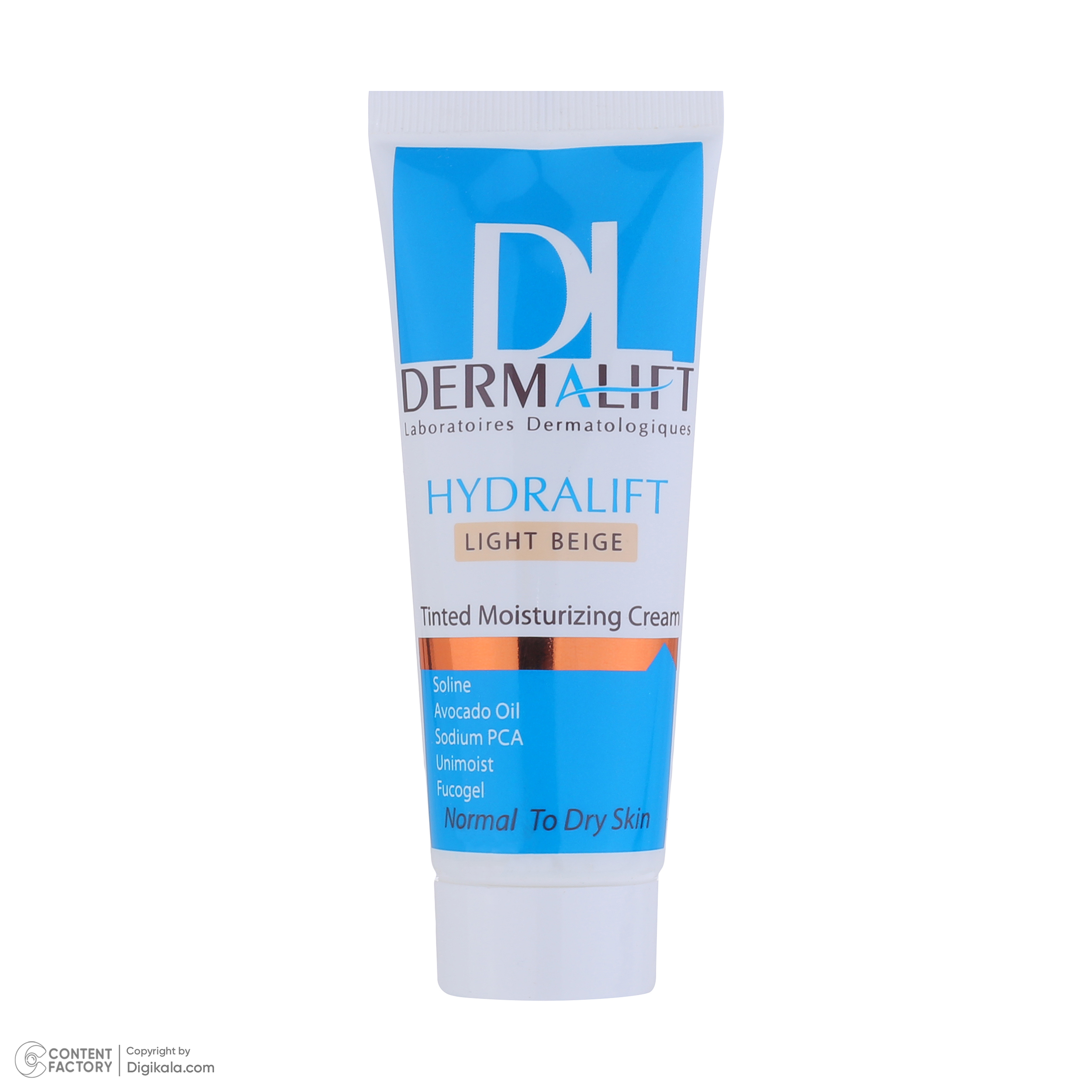 کرم مرطوب کننده رنگی صورت درمالیفت مدل HYDRALIFT مناسب پوستهای خشک و معمولی حجم 40 میلی لیتر