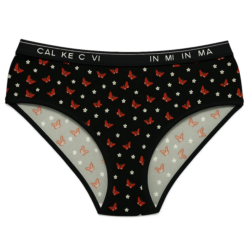 شورت زنانه ماییلدا طرح پروانه کد 5555 