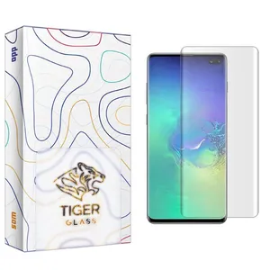 محافظ صفحه نمایش تایگر گلس مدل APL2 UV مناسب برای گوشی موبایل سامسونگ Galaxy S10 Plus