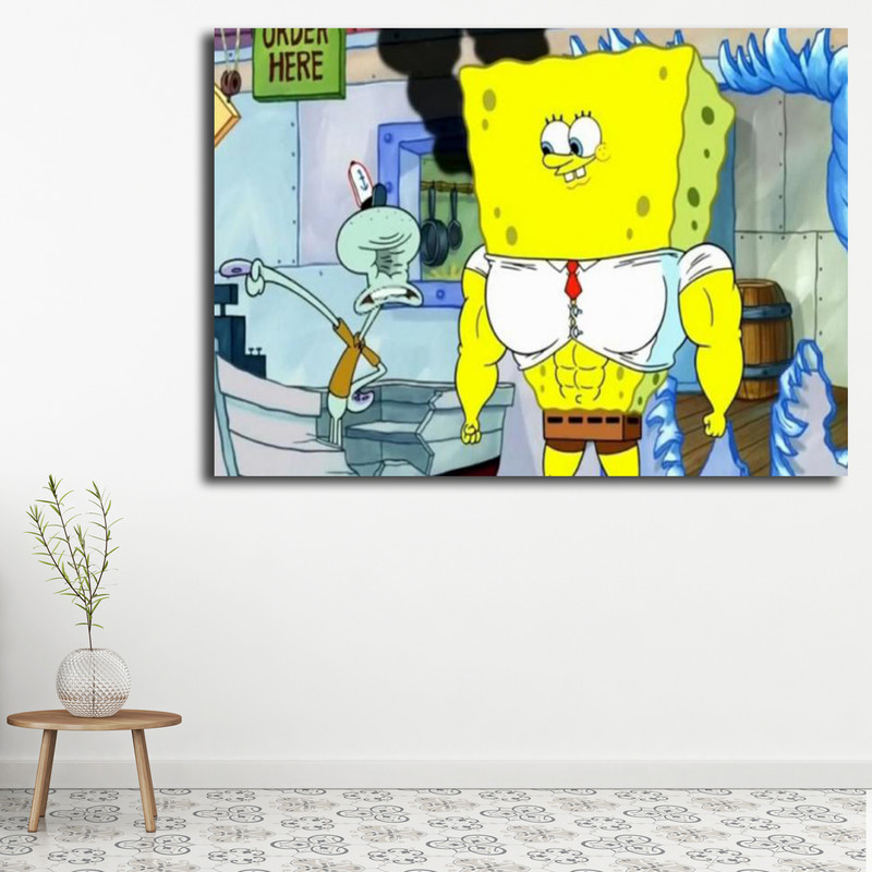 تابلو کودک و نوزاد مدل باب اسفنجی کد 27