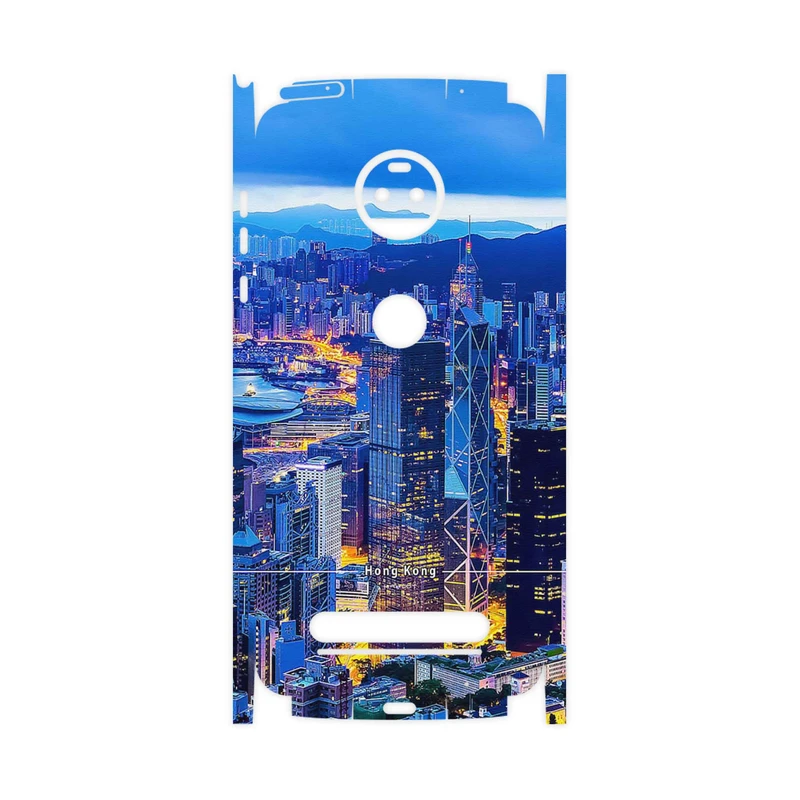برچسب پوششی ماهوت مدل Hong Kong City-FullSkin مناسب برای گوشی موبایل موتورولا Moto Z2 Force