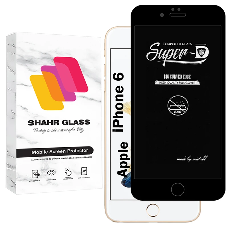 محافظ صفحه نمایش شهر گلس مدل SUPERDNSH مناسب برای گوشی موبایل اپل iPhone 6