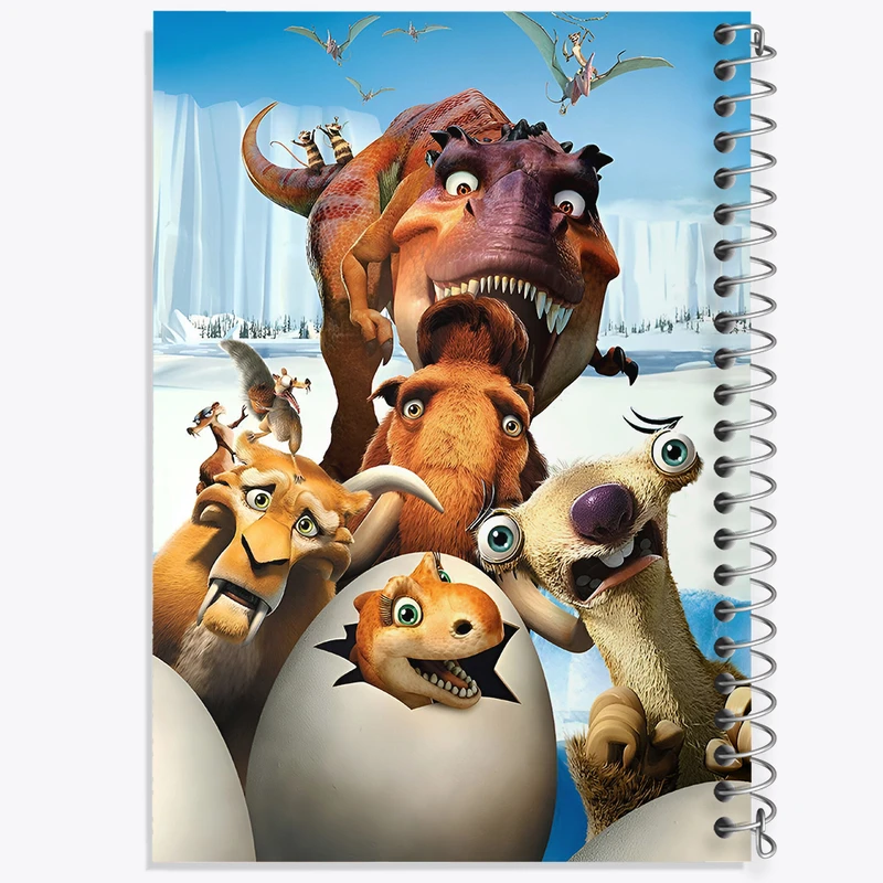 دفتر لیست خرید 50 برگ خندالو طرح عصر یخبندان (Ice Age) کد F8325