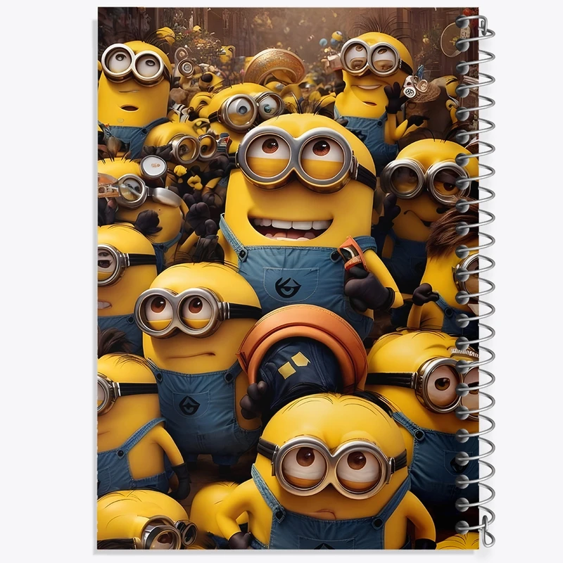 دفتر مشق 100 برگ خندالو طرح مینیون ها (Minions) کد F1360
