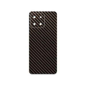 MAHOOT Glossy-Brown-Fiber Cover Sticker for Honor X6