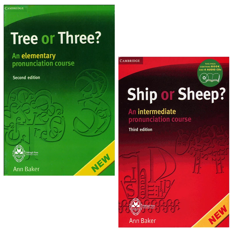 کتاب Pronunciation Course Ship Or Sheep And Tree Or Three اثر Ann Baker انتشارات اشتیاق نور 2 جلدی