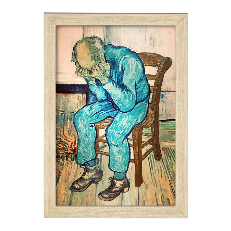 تابلو خندالو مدل نقاشی بر دروازه ابدیت اثر ونسان ونگوگ کد 25451