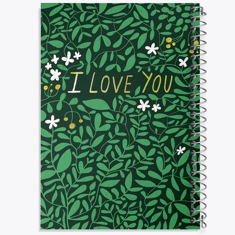 دفتر مشق 50 برگ خندالو طرح I Love You کد N733