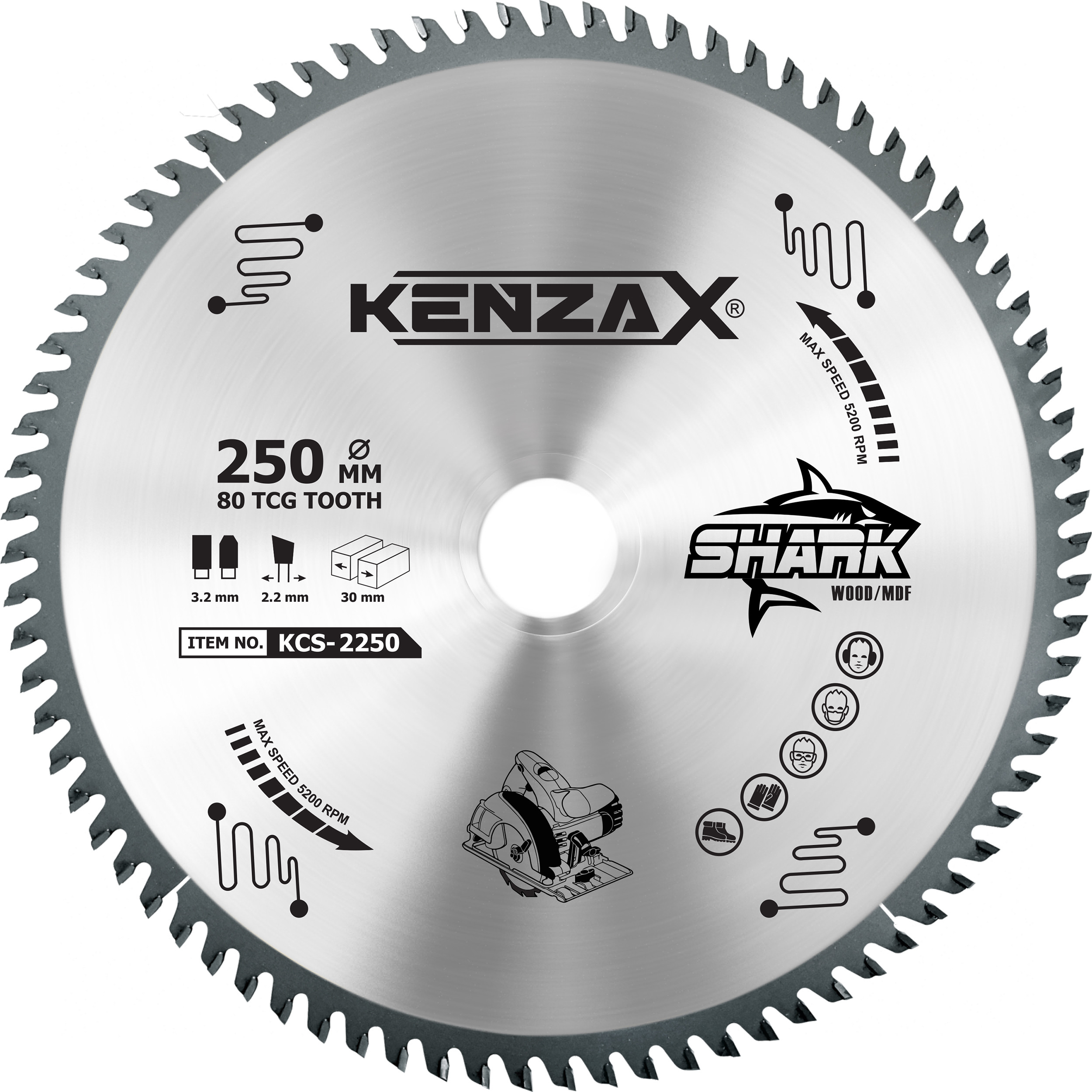 تیغه اره دیسکی کنزاکس مدل KCS-2250 تیغه اره دیسکی کنزاکس مدل KCS-2250