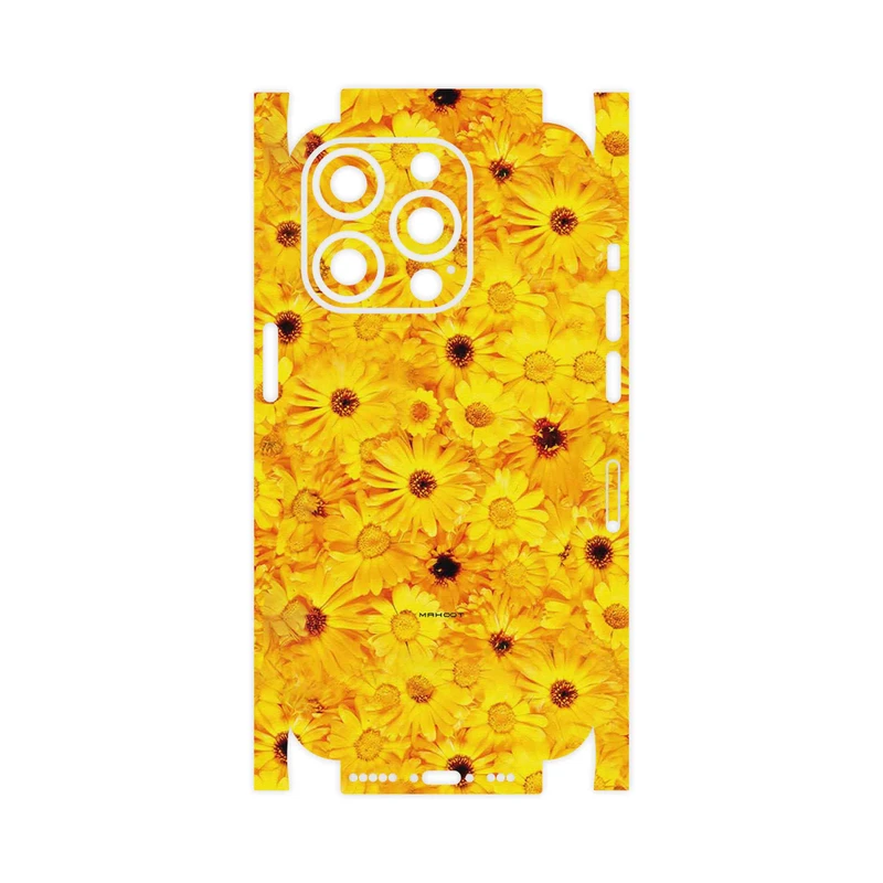 برچسب پوششی ماهوت مدل Yellow_Flower-FullSkin مناسب برای گوشی موبایل اپل iPhone 14 Pro