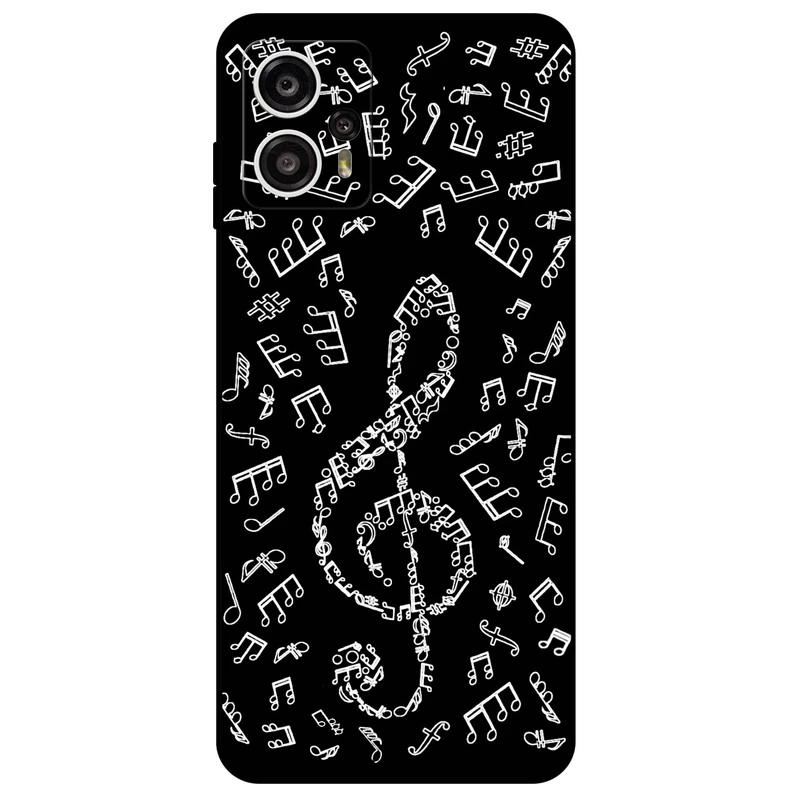 کاور مگافون طرح نوت موسیقی مدل 1370 مناسب برای گوشی موبایل موتورولا Moto G13 / G23
