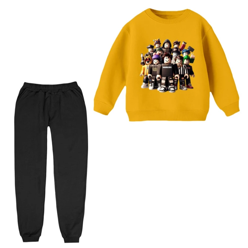 ست سویشرت و شلوار راحتی بچگانه مدل روبلاکس کد 007