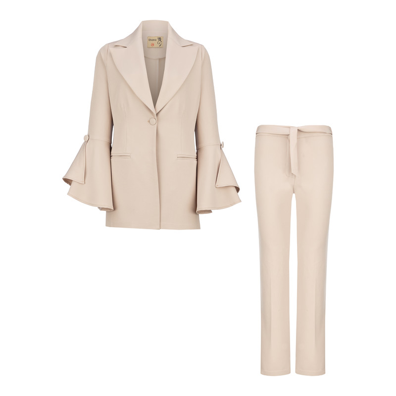 ست کت و شلوار زنانه السانا مدل برگین کد 137479