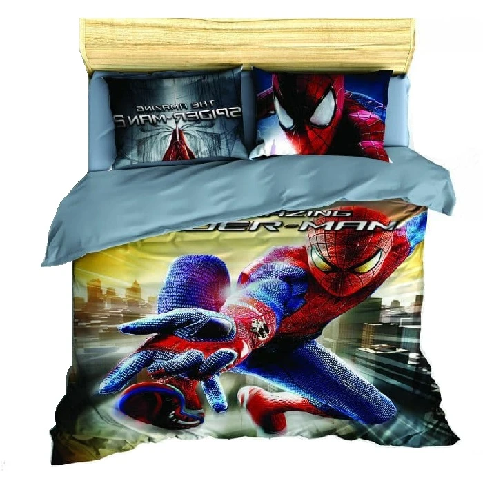 سرویس روتختی مدل مرد عنکبوتی Spiderman یک نفره 5 تکه