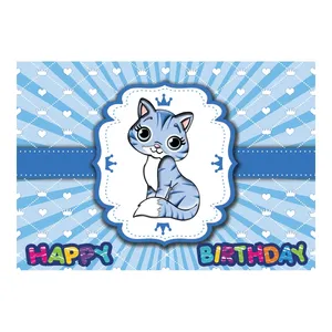 بنر تولد طرح گربه کد 04