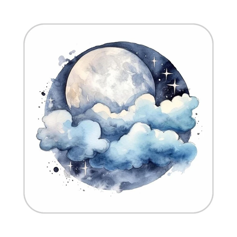 زیر لیوانی کاکتی طرح ماه و ستاره مدل mp53450