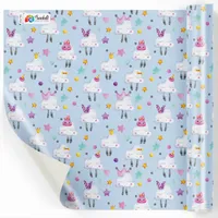 کاغذ کادو مدل صدفی طرح ابری بسته 5 عددی